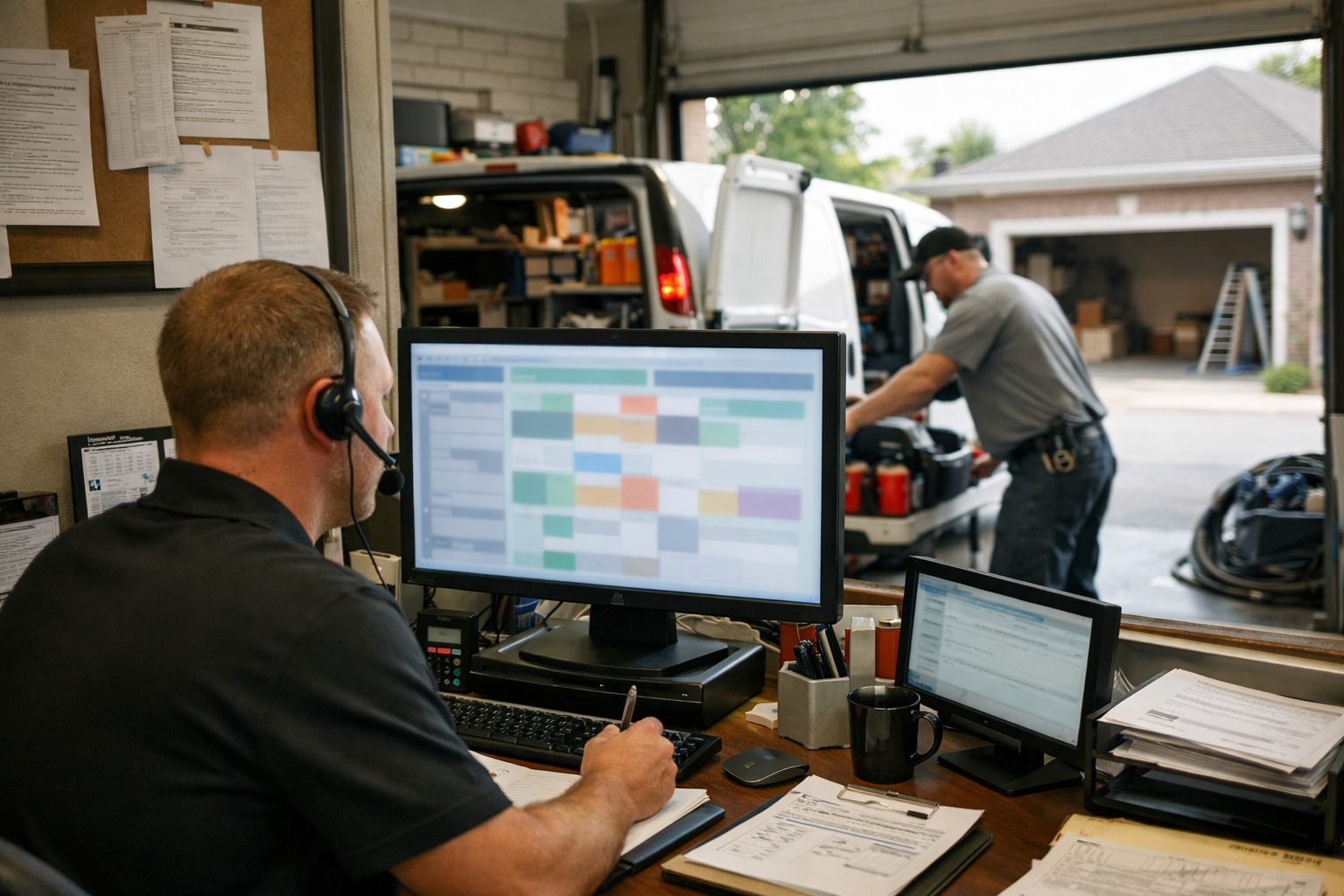 Connected Garage Door Service Workflow
