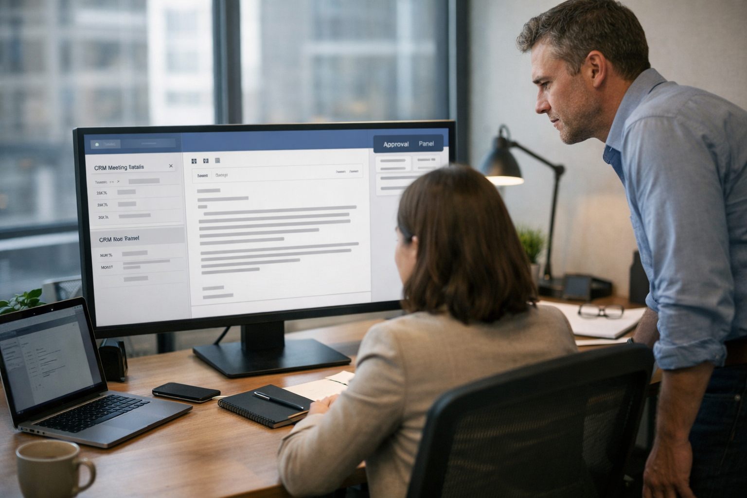 Human approval before sending AI email